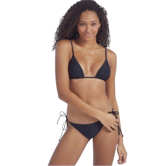 NWT Summersalt String Bikini Bottom Swimsuit Black Size 4 - Picture 3 of 14